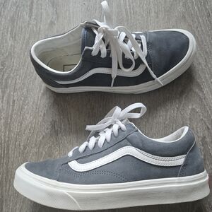 ​Vans Old Skool Blue Suede Water-Repellent Sneakers - Women’s 7.5 / Men’s 6